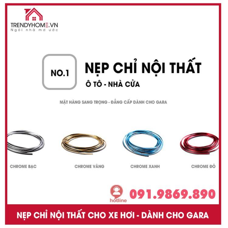 Chỉ viền trang trí nội thất ô tô (cuộn 5m) Chỉ nẹp viền nội thất xe hơi, dây viền trang trí nội thất ô tô, chỉ nội thất