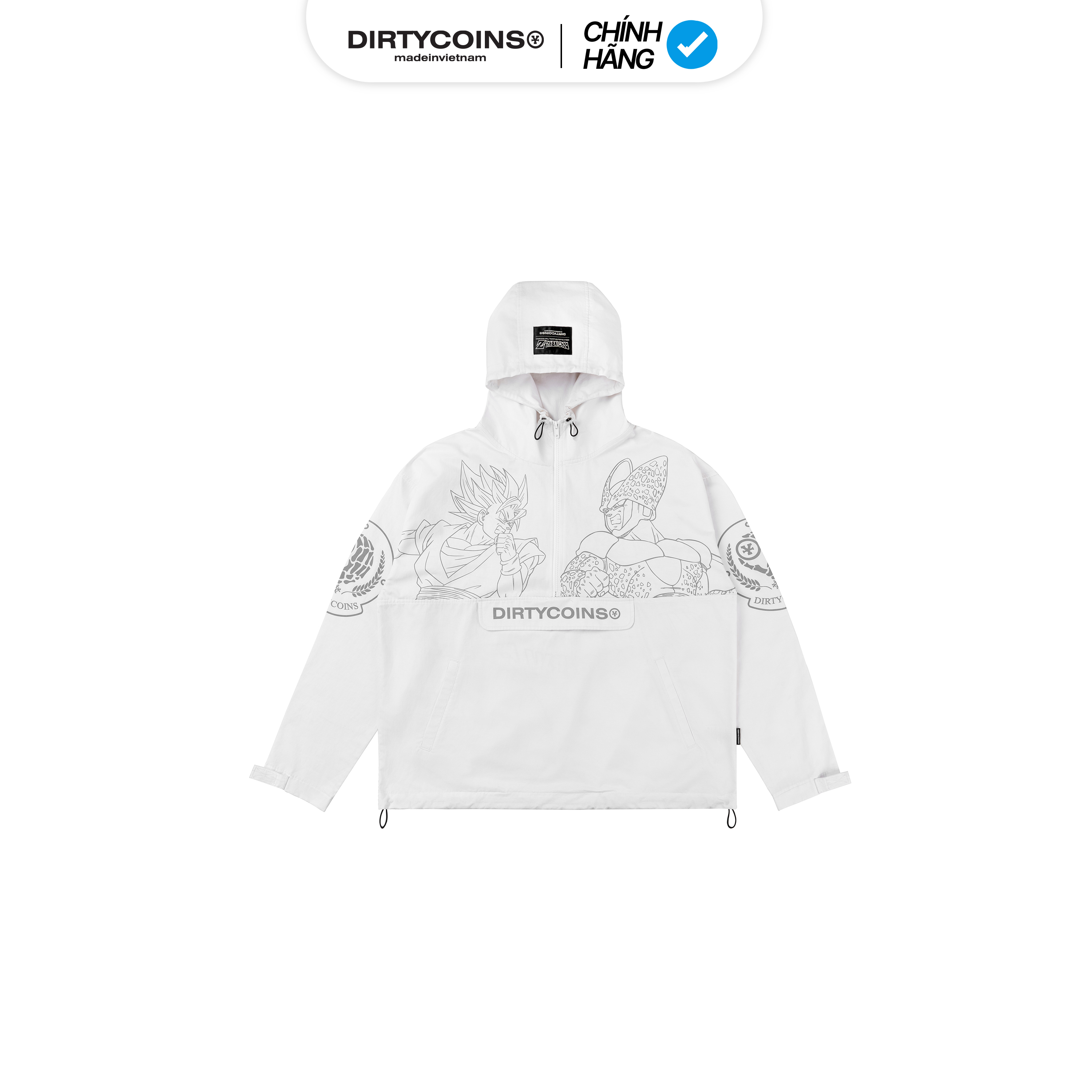 Áo Khoác DIRTYCOINS | DRAGON BALL Z Goku Battle Half-Zip Jacket