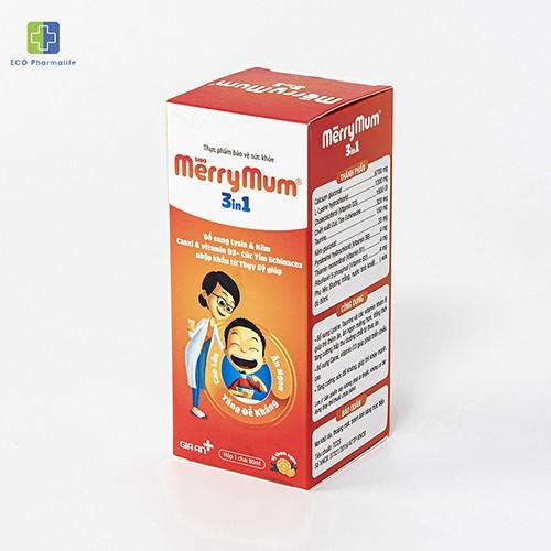 Siro MerryMum 3 in 1 - Siro ăn ngon - Giúp trẻ ăn ngon, hết táo bón, tăng cân tự nhiên