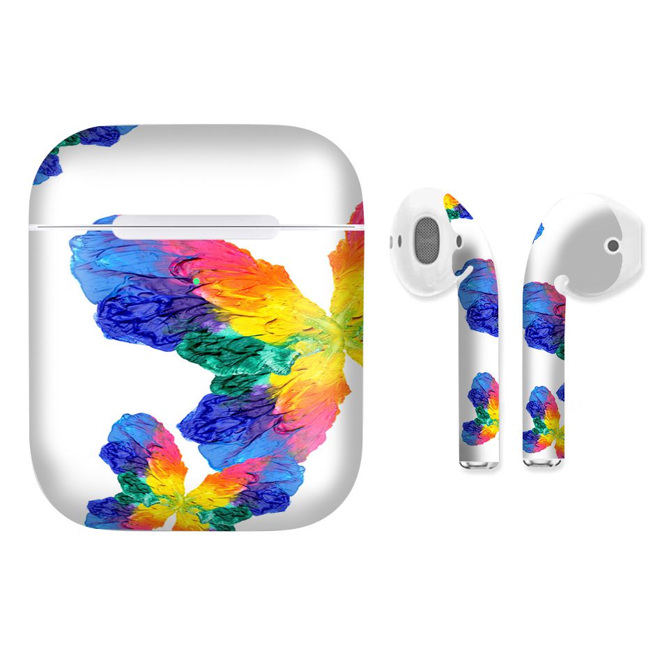 Miếng dán skin chống bẩn cho tai nghe AirPods in hình thiết kế - atk315 (bản không dây 1 và 2)