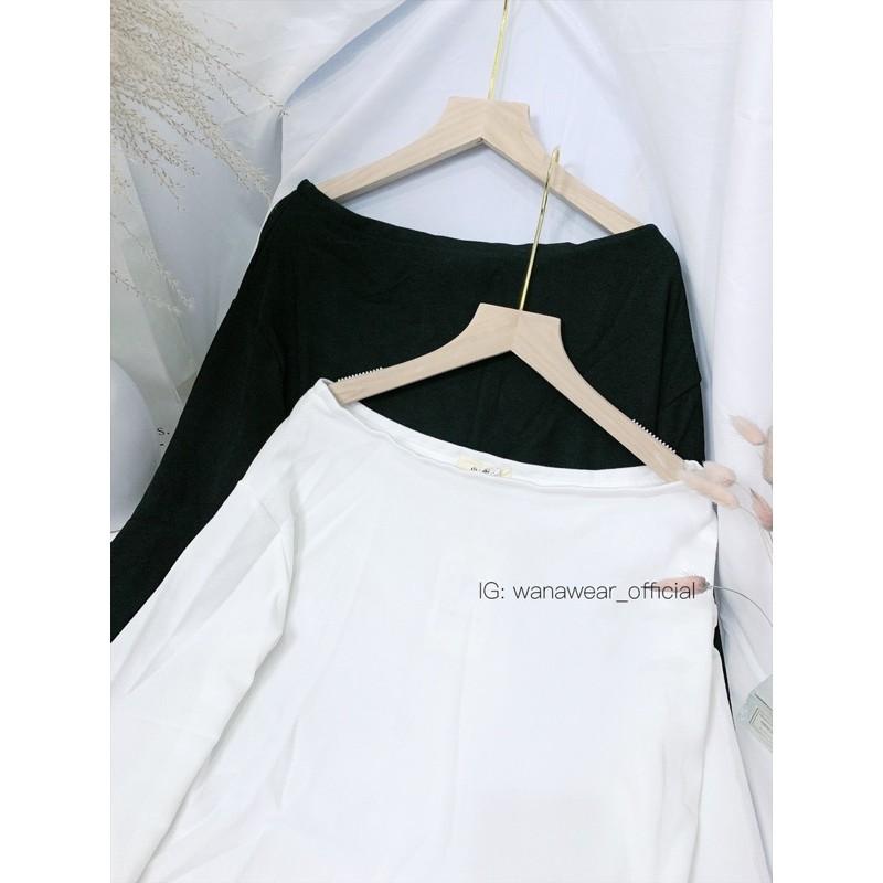 Áo trễ vai tay rộng sang chảnh