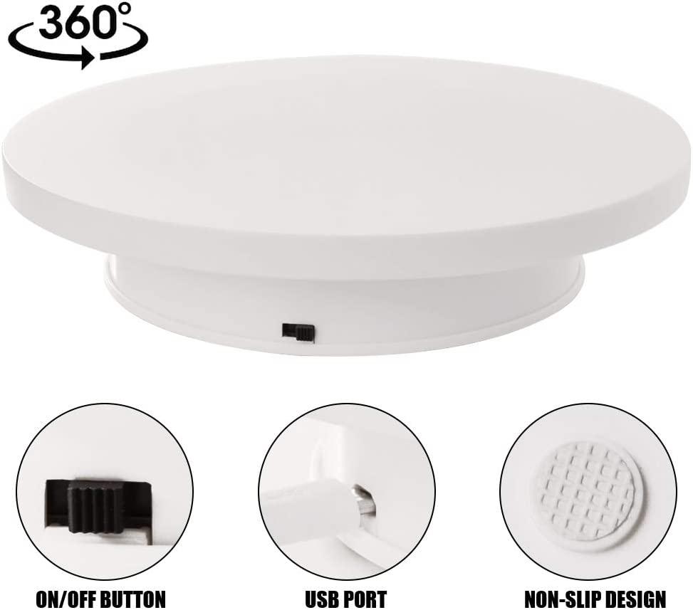 Giá đỡ màn hình xoay điện, bàn xoay điện xoay 360 độ