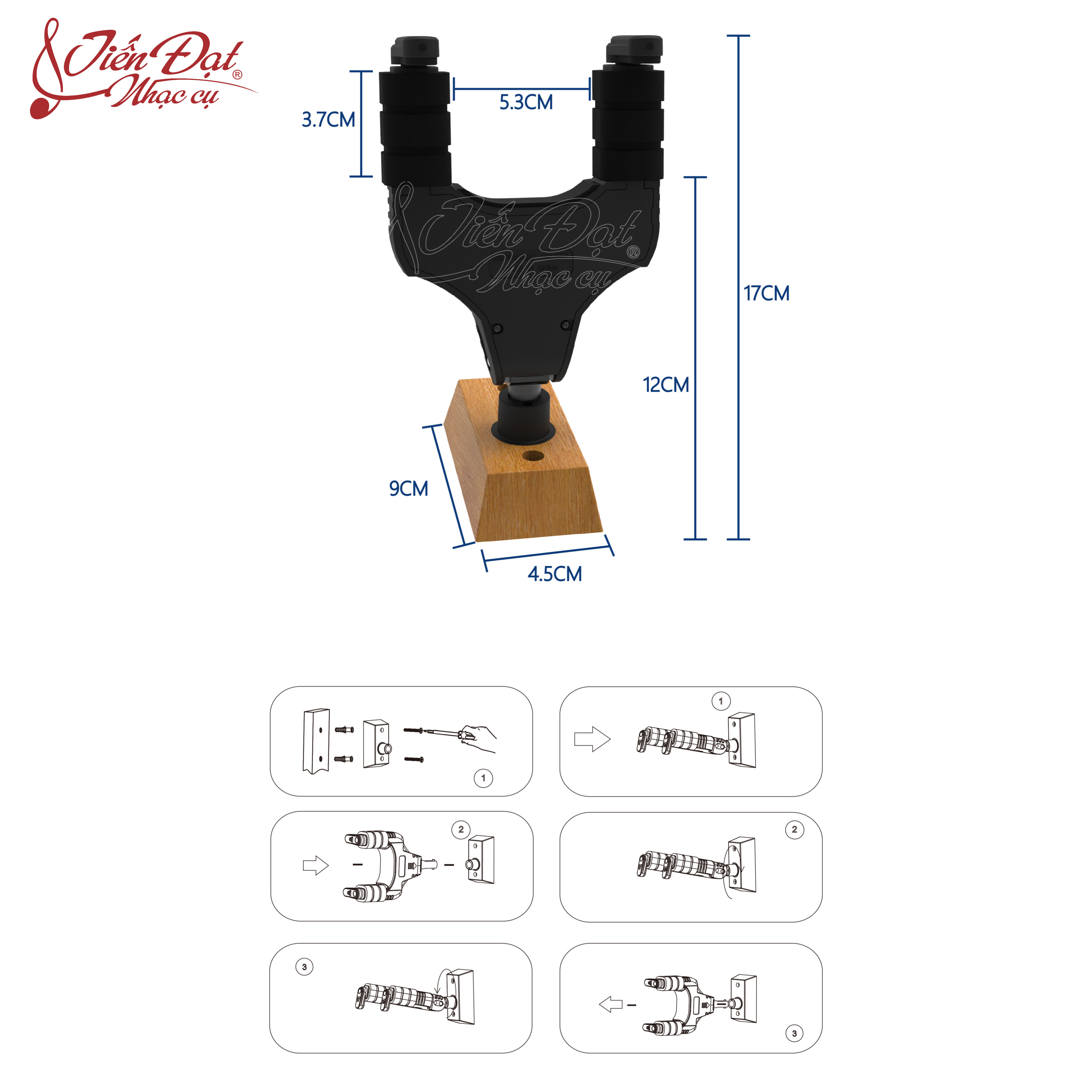 Giá Treo/ Móc Treo Đàn Guitar Gắn Tường Galux GH-110W