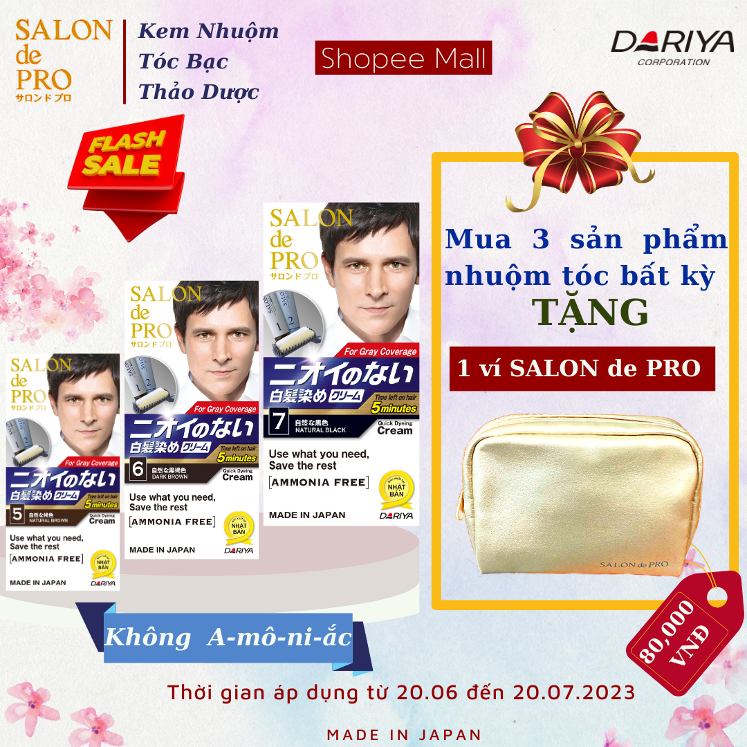 Kem nhuộm tóc Salon de Pro MCa5 - Màu nâu tự nhiên