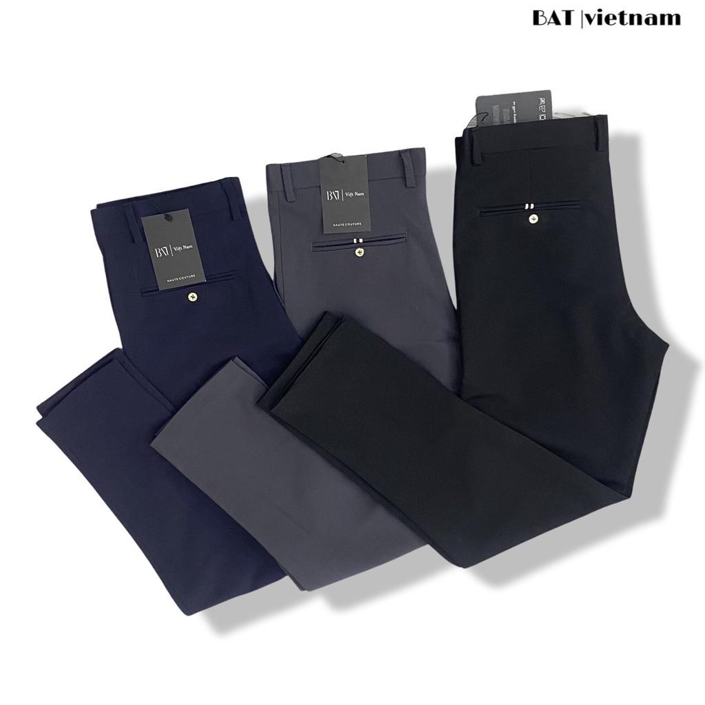 Quần Tây Âu Nam - dáng hàn quốc Slim Fit không đường ly vải co giãn form ôm