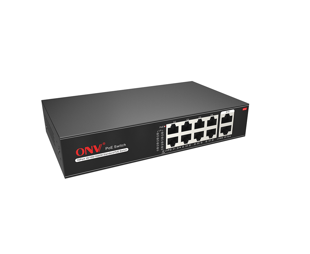 Switch POE 8 Cổng 1000M + 2 Port Uplink ONV-H3108PS-HÀNG CHÍNH HÃNG