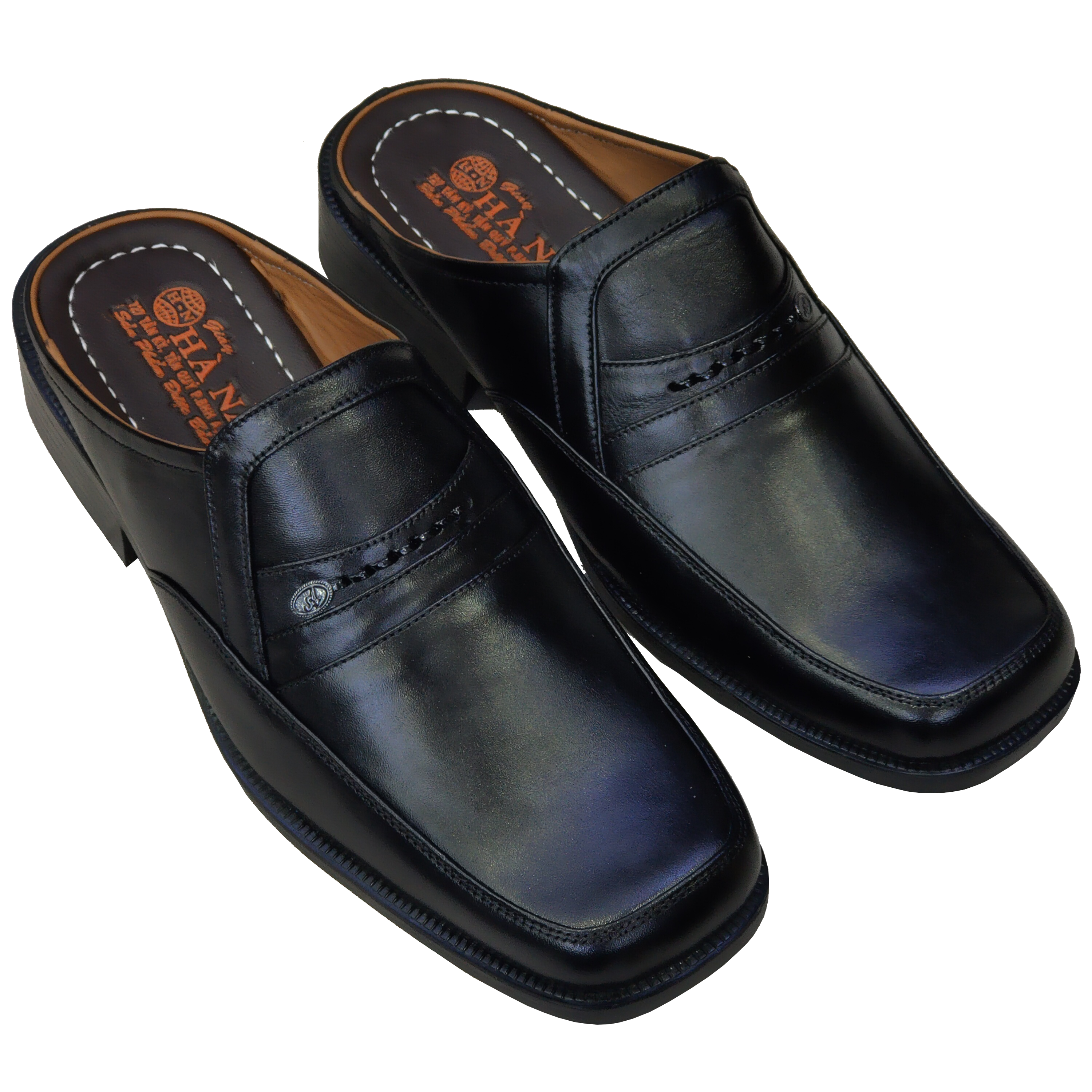 Dép Bít Mũi Nam HÀ NAM Da Bò Thật Cao Cấp GSB2078