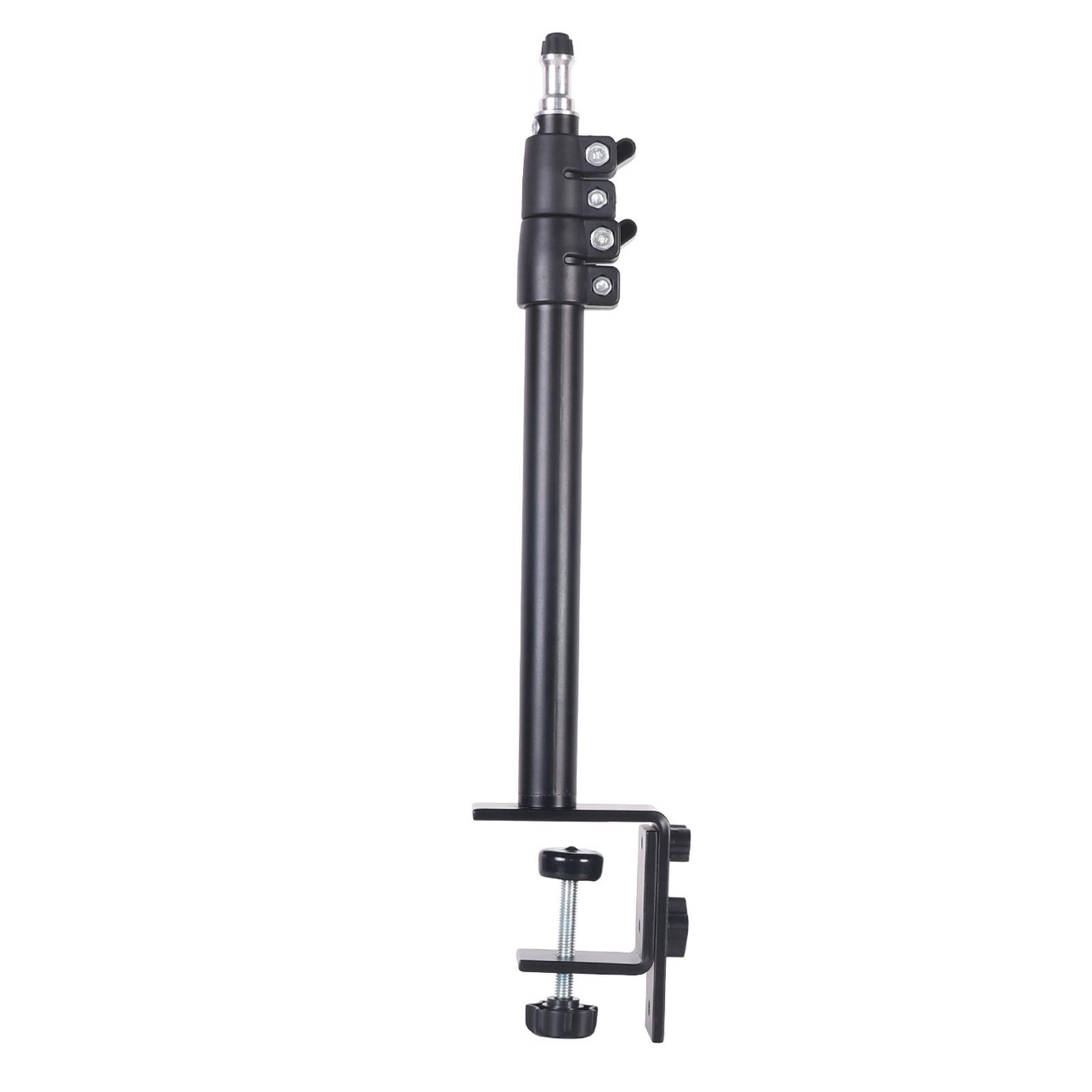 Desk Mount Stand Tabletop L clamp Mounting Adjustable Table Stand Aluminum for DSLR Camera light Panel Light Mic
