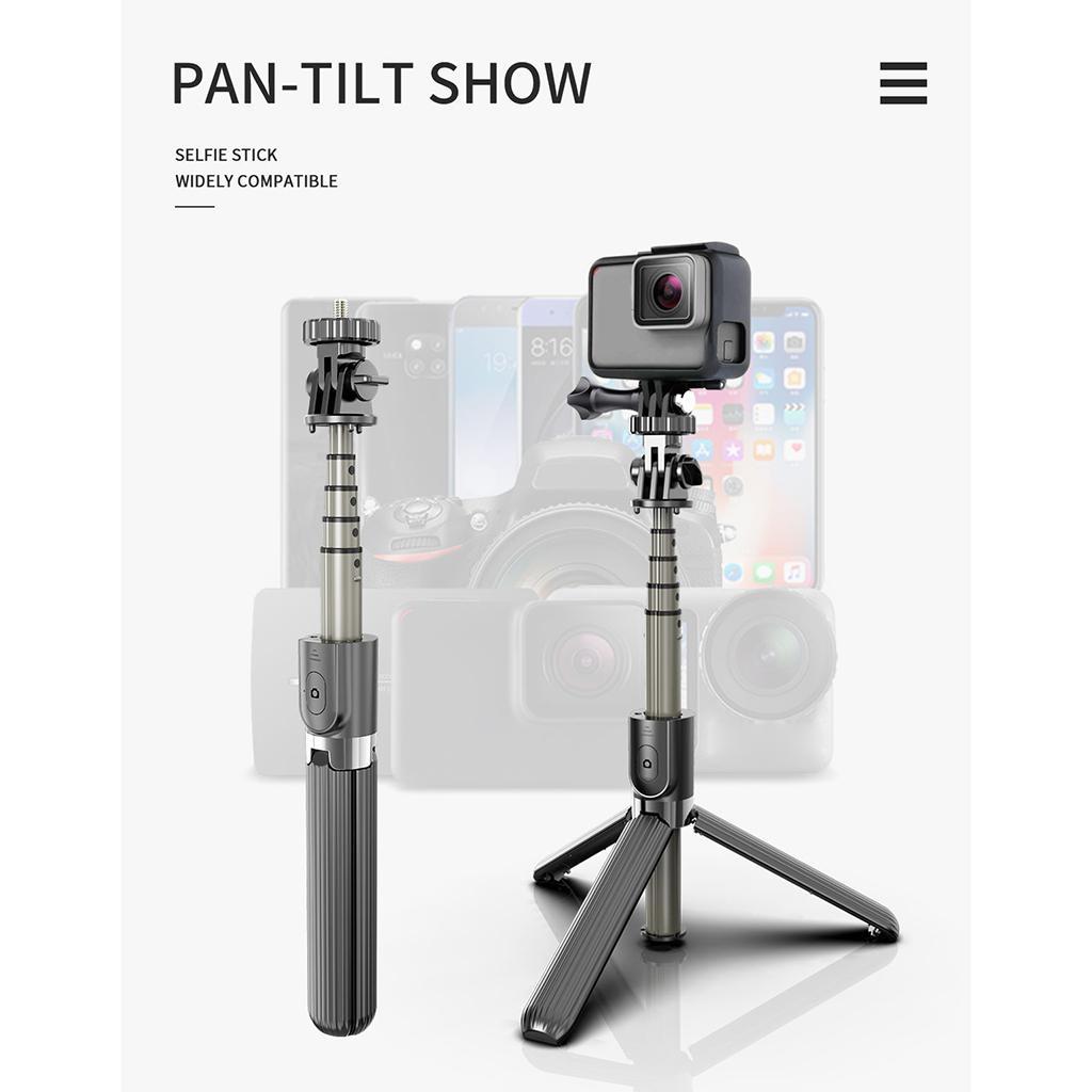 Extendable Selfie Stick Tripod Bluetooth Remote Control Shutter for Cell Phone