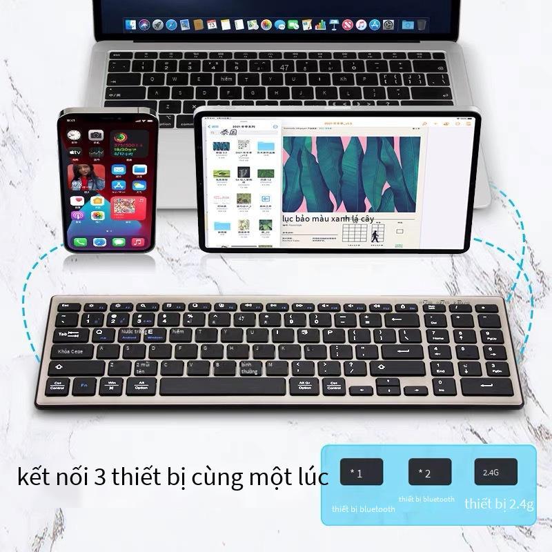 Phong cách mới nhất của máy tính để bàn mới bàn phím bluetooth không dây 168 vùng hai phím Bộ thu 2.4G + bàn phím bluetooth đôi