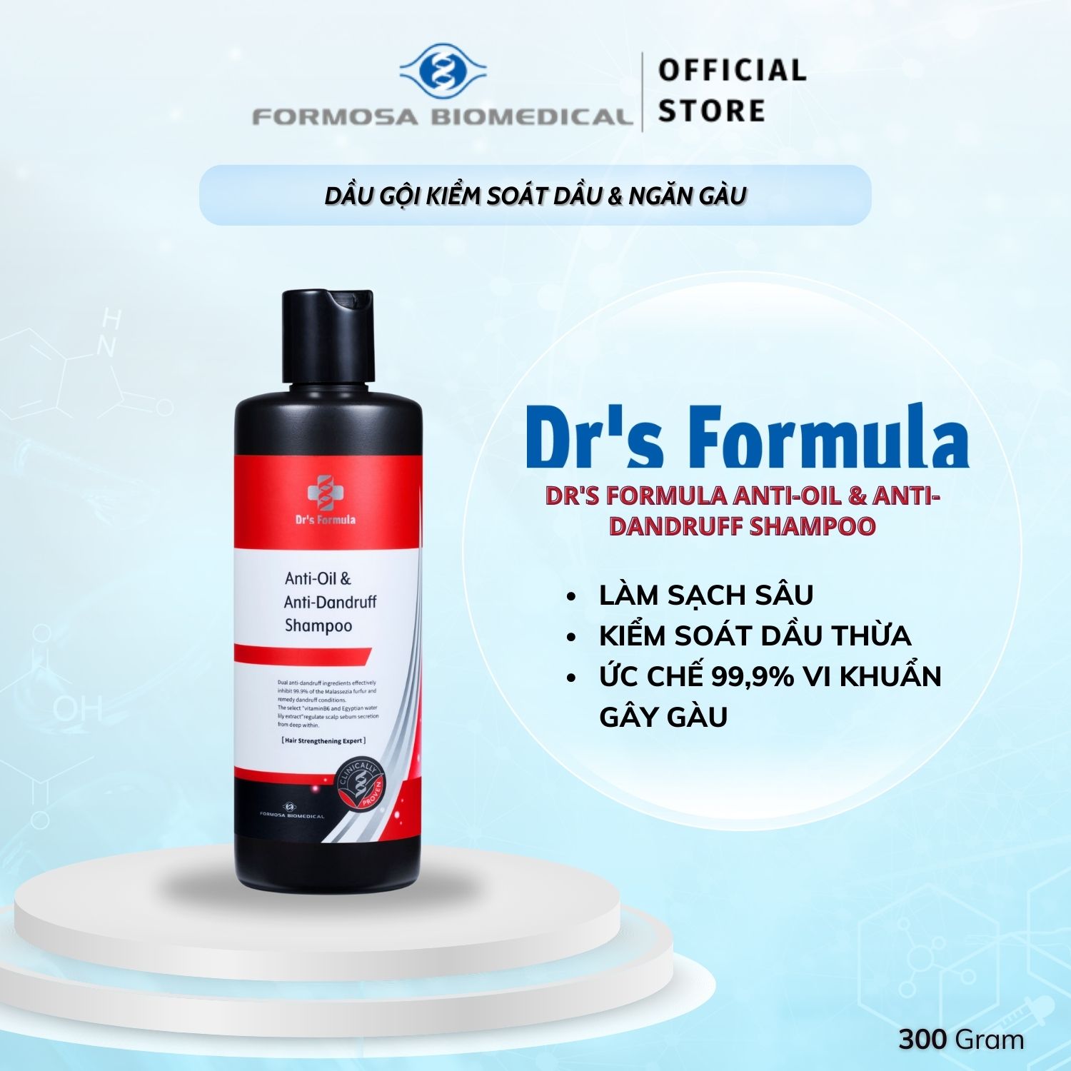 Dầu Gội Kiểm Soát Dầu & Ngăn Gàu Dr's Formula Anti-Oil & Anti-Dandruff Shampoo