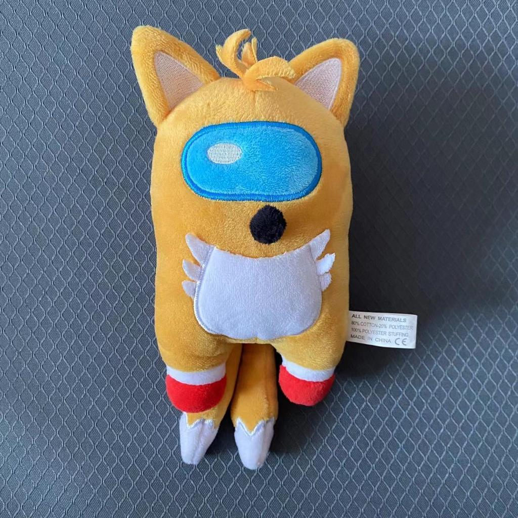 Móc Khóa Hình Nhím Sonic Among Us Nhồi Bông Bằng Cotton PP Mềm Dễ Thương