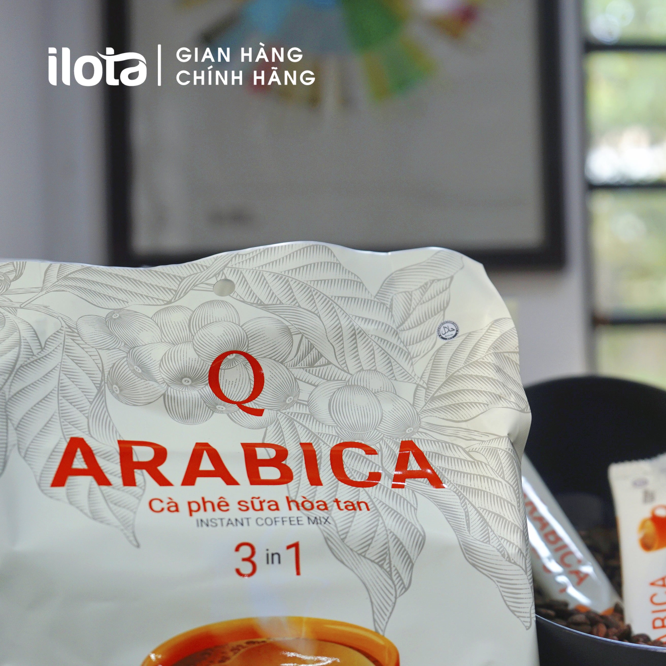 Hình ảnh Cà phê Hòa tan 3in1 Arabica cafe sữa uống liền (bịch 60 gói x 20gr) ca phe Trần Quang Việt Nam Coffee