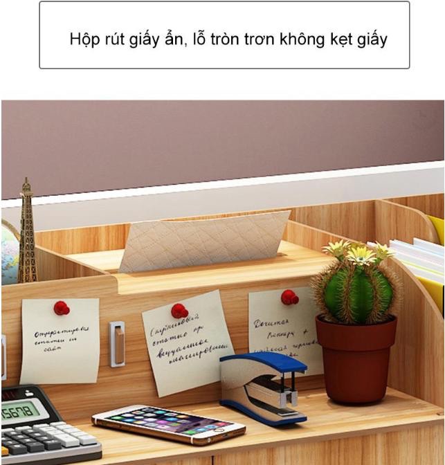 Giá sách đa năng văn phòng nhà cửa Gỗ anh đào