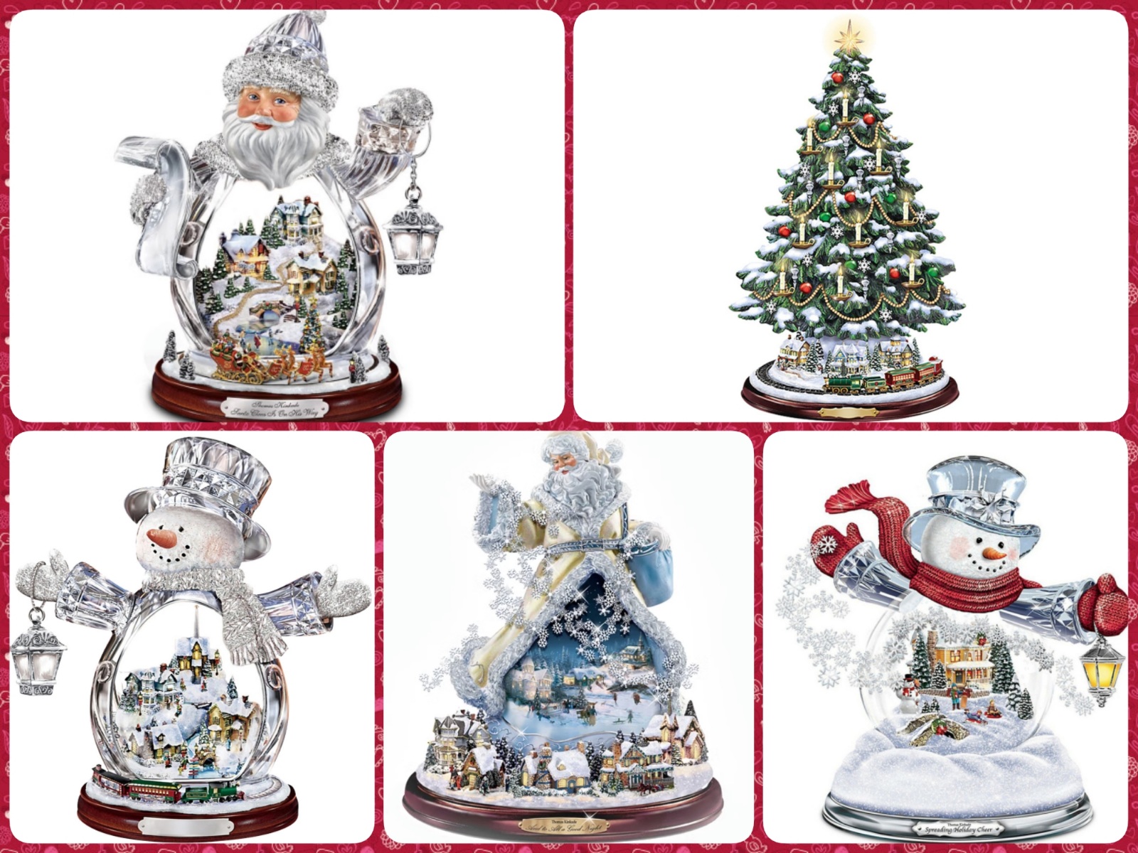 Thẻ Nhựa Cứng Hình Người Tuyết, Cây Thông, Ông Già Noel Treo Trang Trí Giáng Sinh
