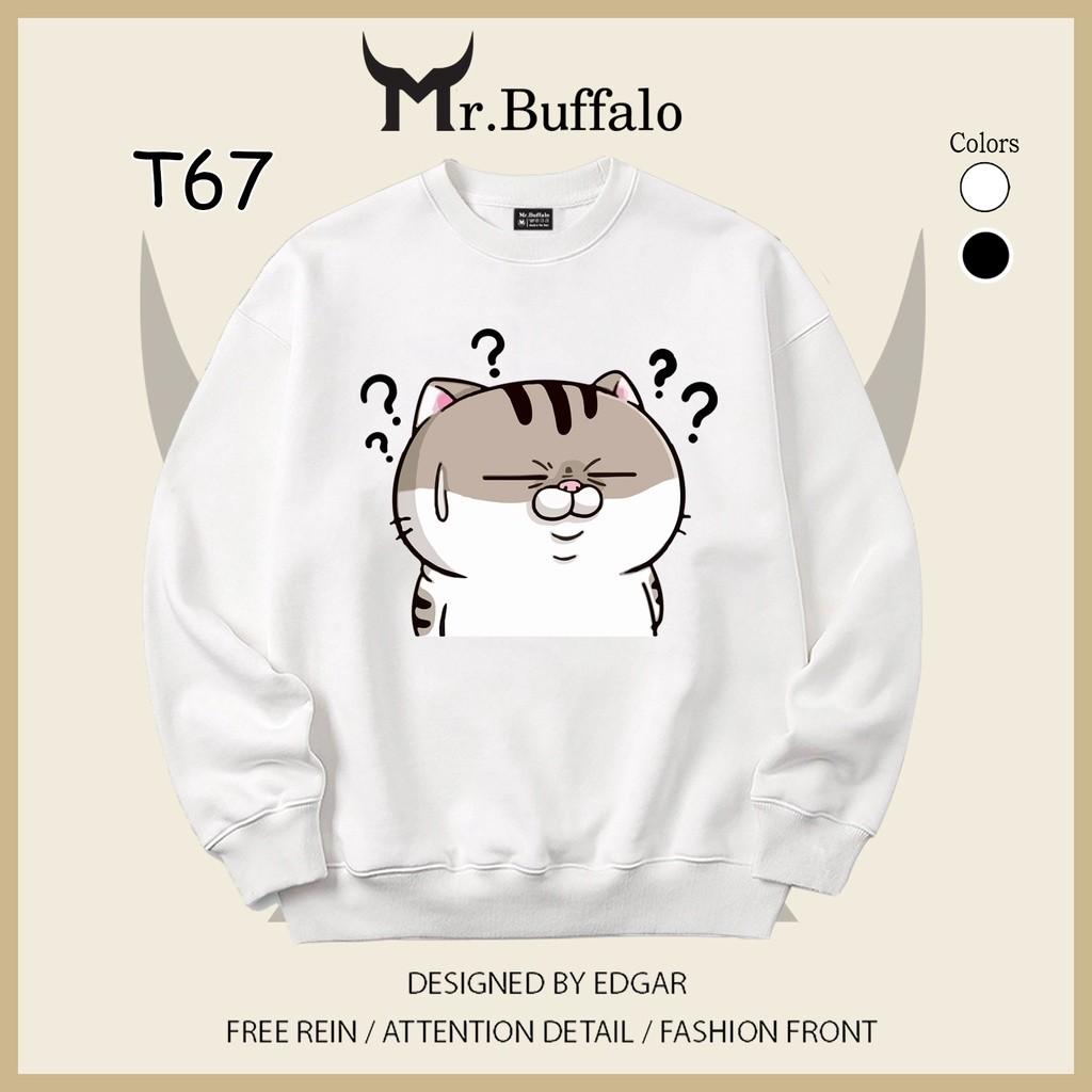 Áo Sweater Mèo Ami cute lạc lối Mr.buffalo - A01, A01