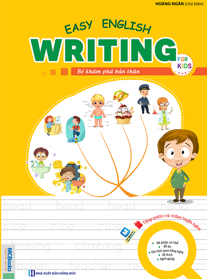 Combo Easy English Writing For Kids (Tặng bút chì và cục tẩy ngộ nghĩnh)