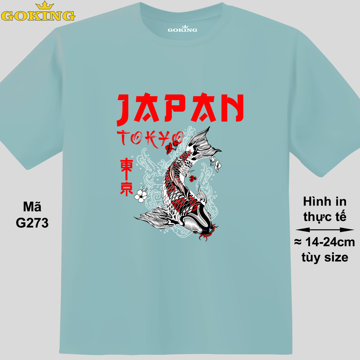 JAPAN, mã G273. Áo thun in hình chữ siêu đẹp. Áo phông hàng hiệu GOKING cho nam nữ, cặp đôi, teen, trung niên. Quà tặng cao cấp cho gia đình, doanh nghiệp