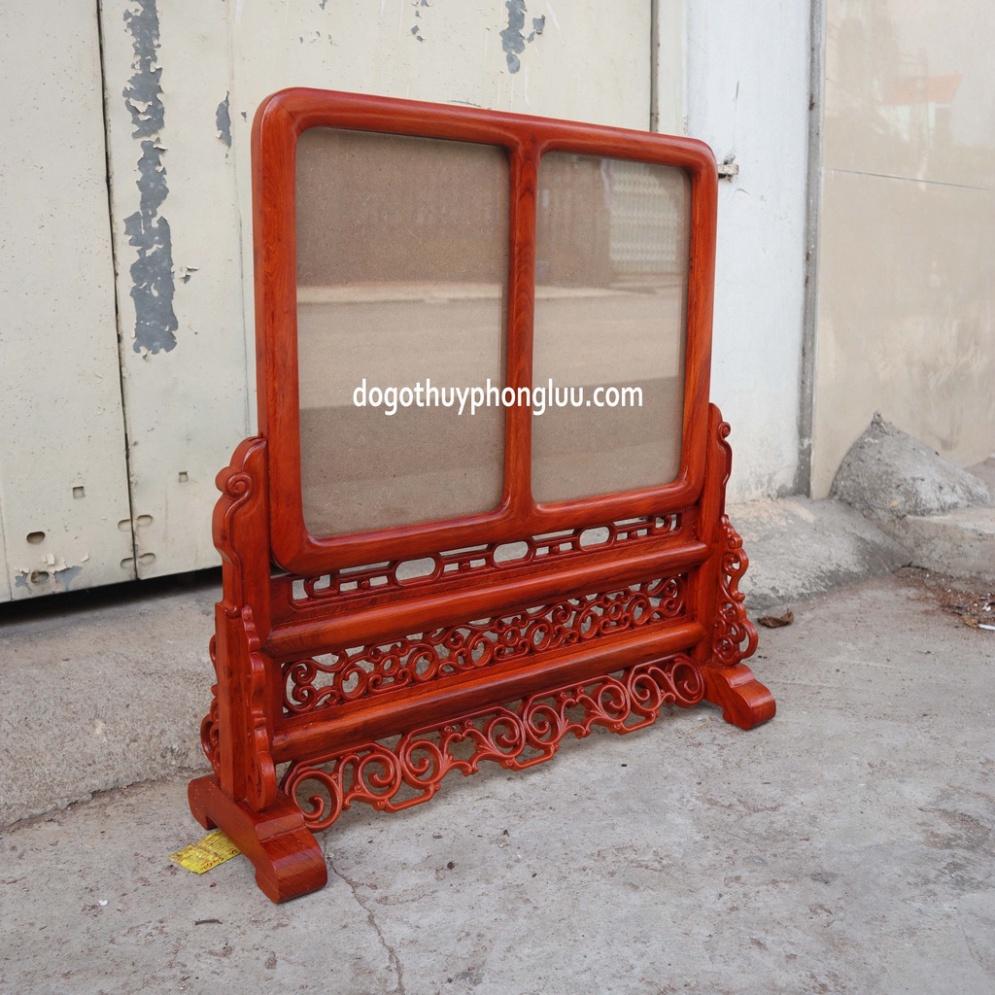 Khung ảnh thờ đôi chiện trơn gỗ hương ảnh thờ 21x31