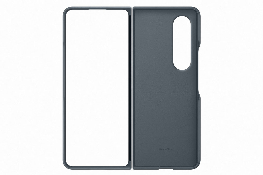 Ốp lưng da F936, Xanh xám dành cho Samsung Fold 4 - Hàng Chính hãng