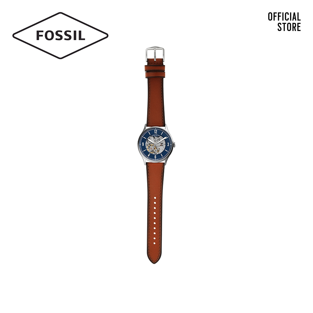 Đồng hồ nam FOSSIL Forrester dây da ME3179 - màu xanh dương