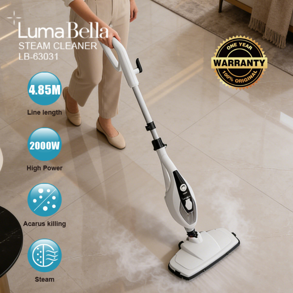 Máy lau nhà hơi nước Lumabella LB-63031 công suất cao 2000W, áp suất cao, thiết kế thông minh, dễ dùng, làm nóng nhanh - DELIYA - HÀNG CHÍNH HÃNG