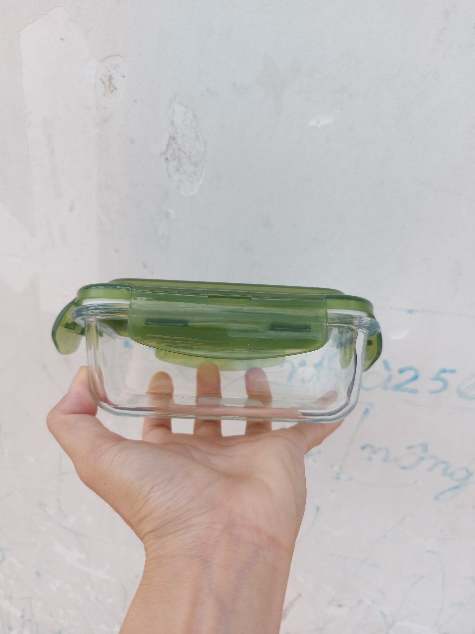 Set 03 Hộp Thủy Tinh Chịu Nhiệt Chữ Nhật 640ml - Nắp Có Ron Chống Tràn - Hộp Đựng Thực Phẩm - Hộp Mang Cơm