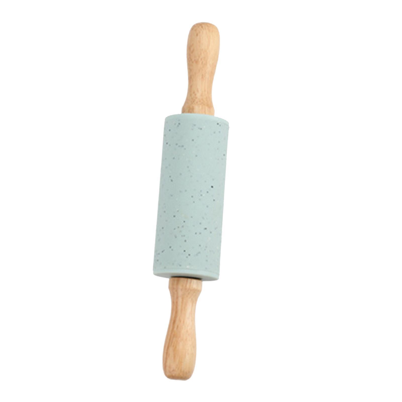 Wooden Rolling Pin for Baking Roller with Handles Handheld Easy Cleaning Roller Baking Tool for The Pastry Pizza Pie Kitchen Gadgets