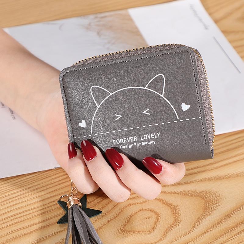 Ví Nữ Mini Ngắn Nhiều Ngăn Đựng Tiền Và Thẻ Tiện Lợi Cầm Tay Dễ Thương Nữ Tính Hàn Quốc - TVNN288 | Ví Cầm Tay Giá Rẻ