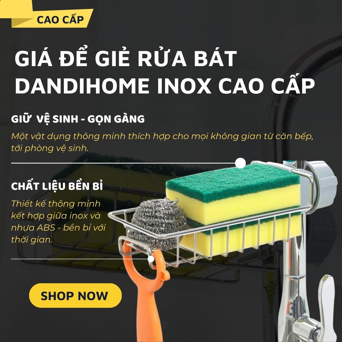 Giá Để Giẻ Rửa Bát, Nước Rửa Chén Đa Năng Inox cao cấp