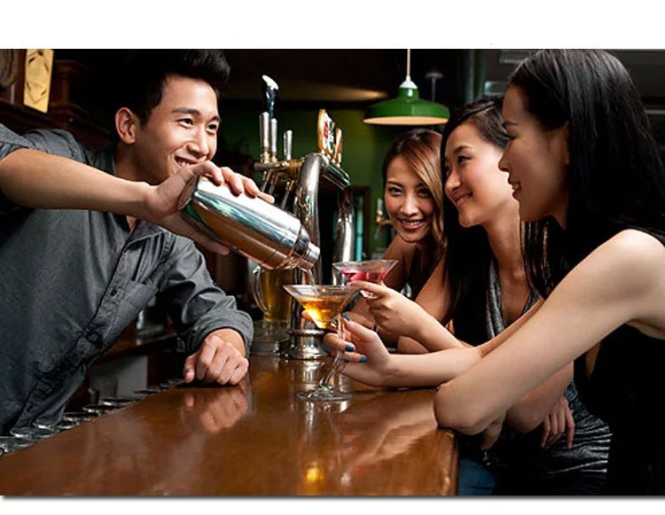 Bình Lắc Inox Shaker Pha Chế CockTail Trà Sữa Cà Phê Hàng Tốt Cao Cấp