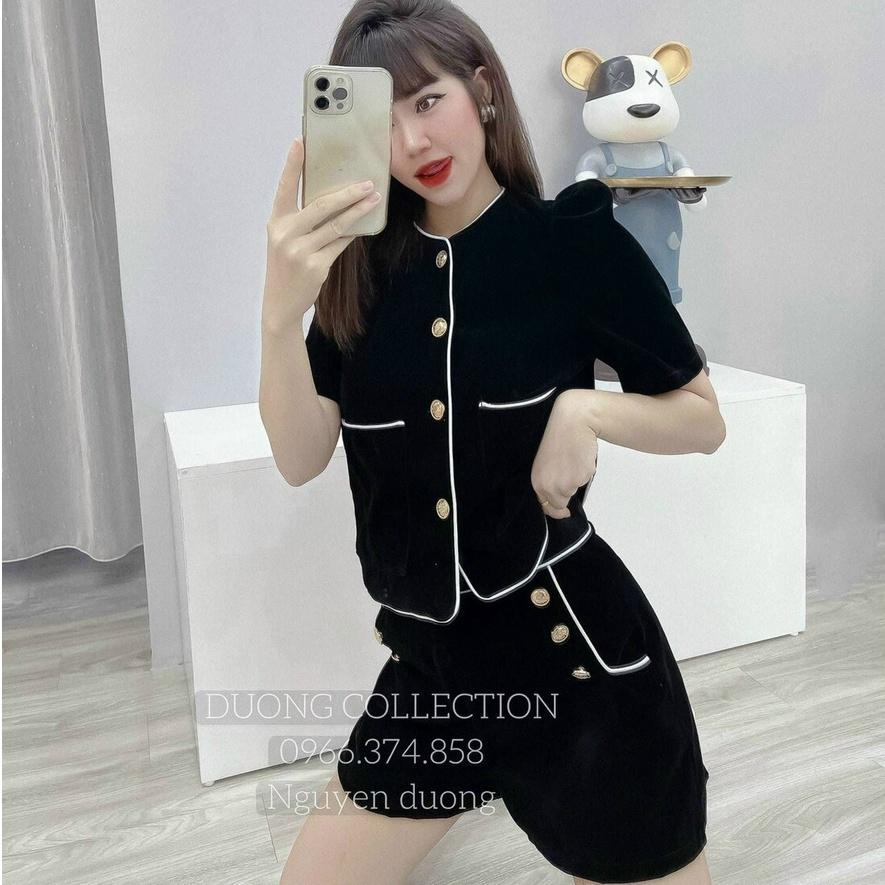 Set bộ viền né cà nút thật siêu xinh sang chảnh cho các nàng dạo phố