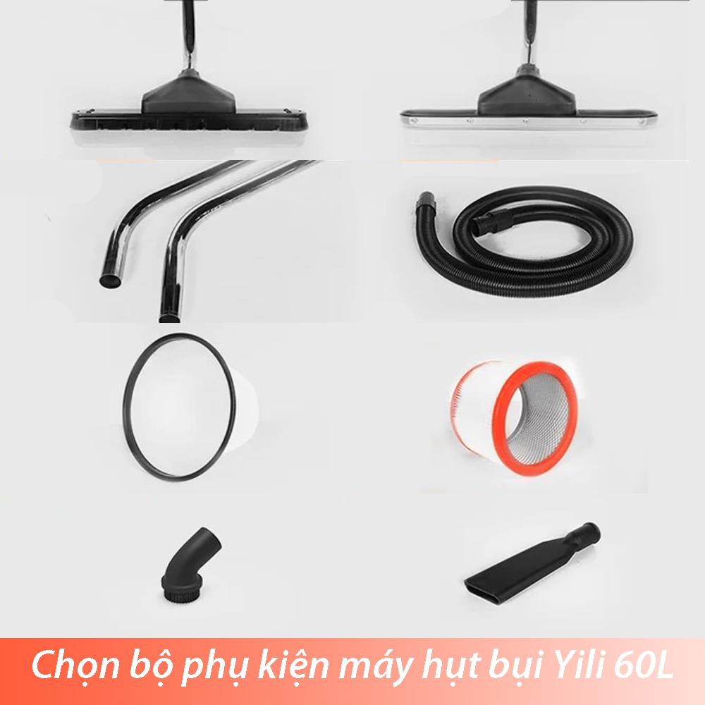 Máy Hút Bụi Công Nghiệp YILI 60 Lít Công Suất 2800W, Có Thể Hút Nước, Bụi Bẩn Và Thổi Bụi – Hàng Chính Hãng