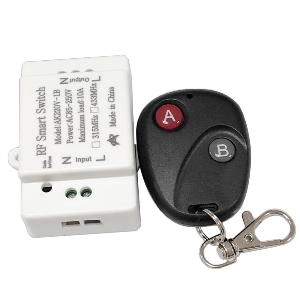 Bộ Chuyển đổi Rơle điều Khiển Từ Xa Không Dây AC 85-250V RF + Bộ Thu