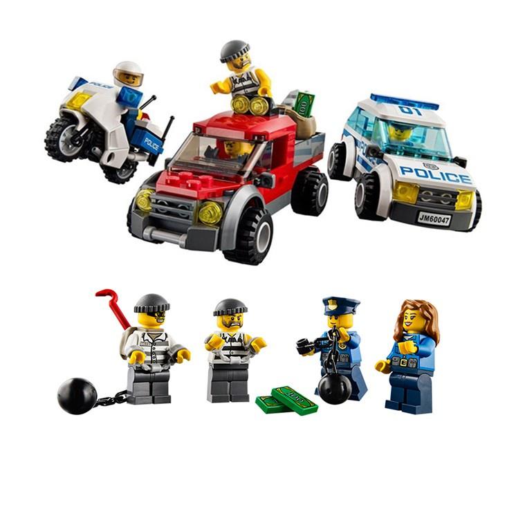 Bộ Đồ Chơi Lắp Ghép Kiểu LEGO Mô Hình Đồn Cảnh Sát Urban Police BELA 10424 Với 890 Chi Tiết