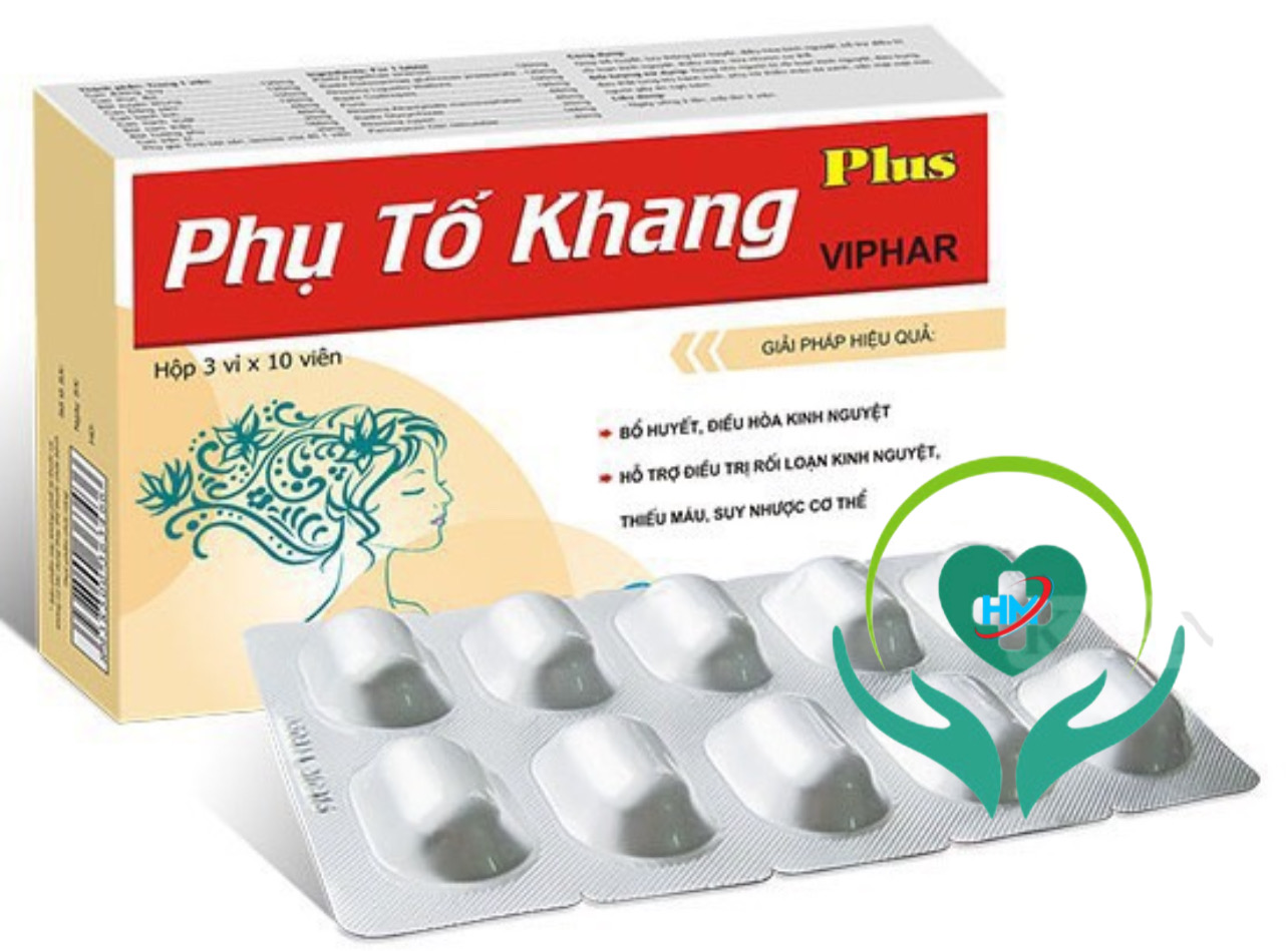 ￼Cân Bằng Nội Tiết Tố Nữ PHỤ TỐ KHANG PLUS- Hộp 30 Viên -Giúp Bổ Huyết, Điều Hòa Kinh Nguyệt, vinaphar