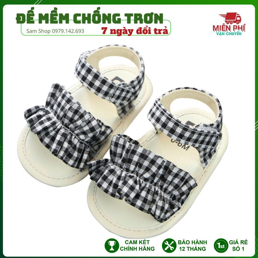 Dép Tập Đi,Giày Sandals Đế Mềm Dễ Thương Chống Trơn Trượt Cho bé Dễ Đóng Mở cho bé 0-18 tháng