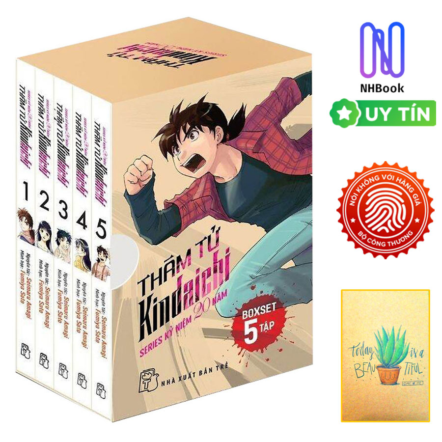 Manga Comic - Boxset Thám Tử Kindaichi - Series Kỷ Niệm 20 Năm NXB TRẺ ( Trọn Bộ 5 Tập ) - Tặng Kèm Sổ Tay