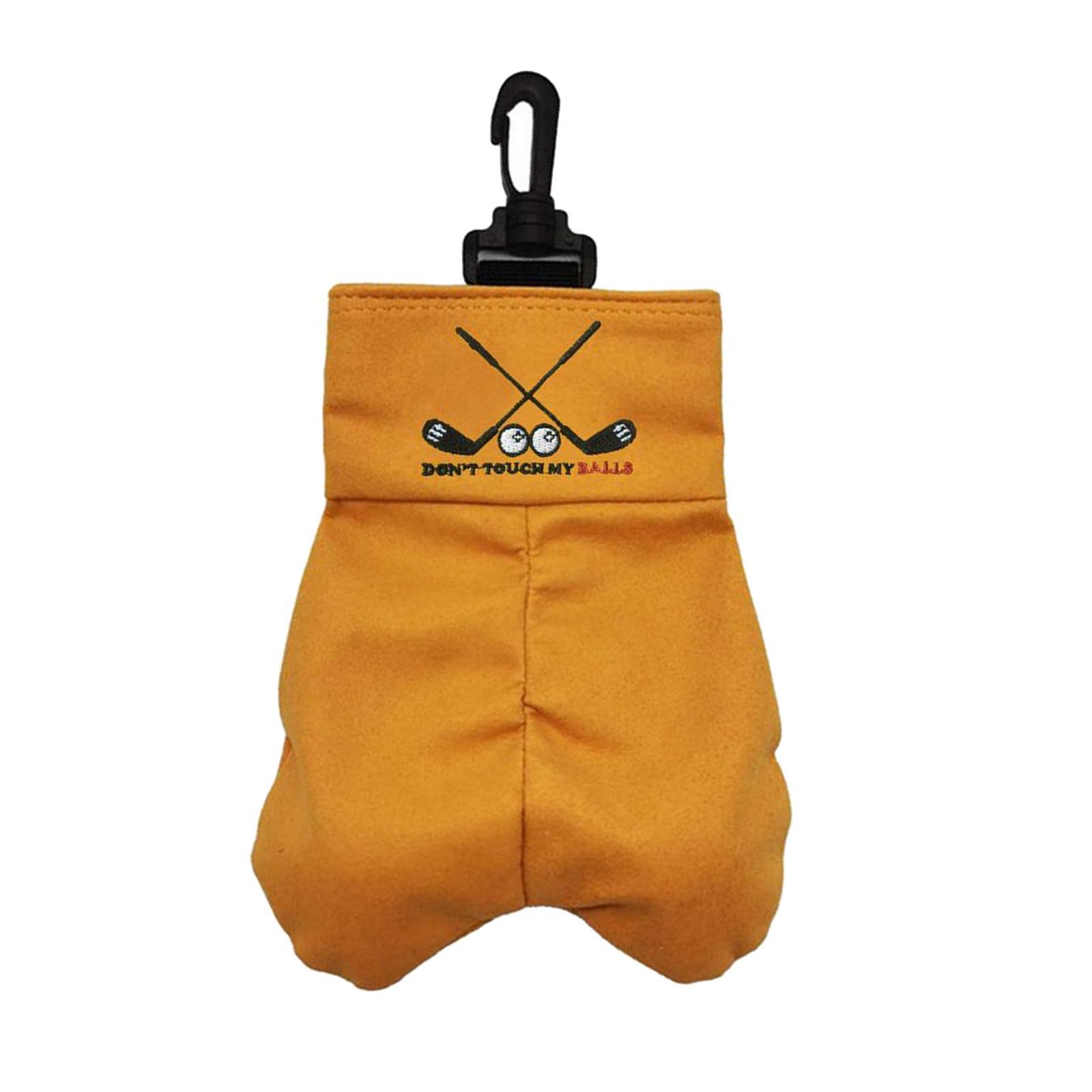 2 Pieces Golf Ball Bag Pouch Holder Case Waist Bag Outdoor Sports