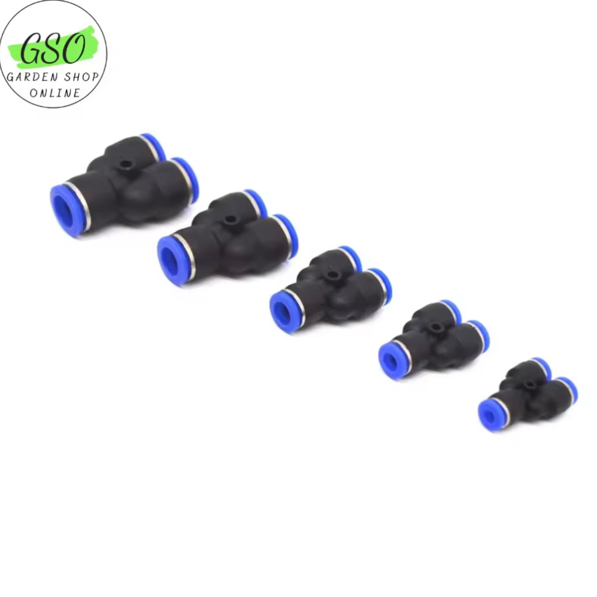 Khớp nối nhanh ống khí, cút nối nhanh ống hơi chữ Y PY-4, PY-6 , PY-8 , PY-10 ,PY-12 Van tiết lưu