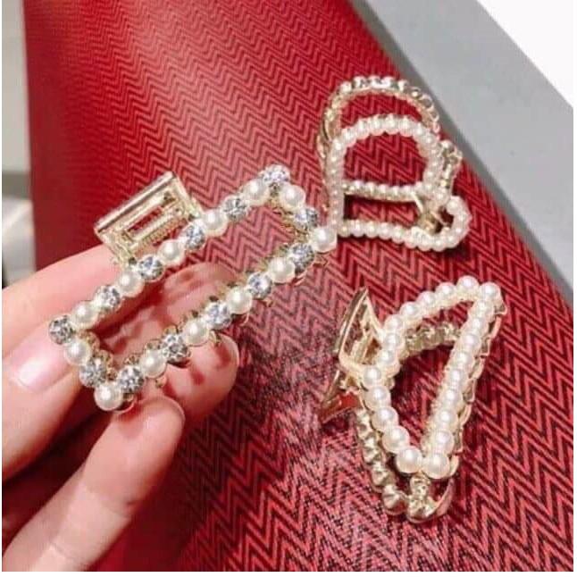 Set 3 Kẹp Tóc Hàn Quốc Đính Đá Siêu Xinh Cho Bạn Gái