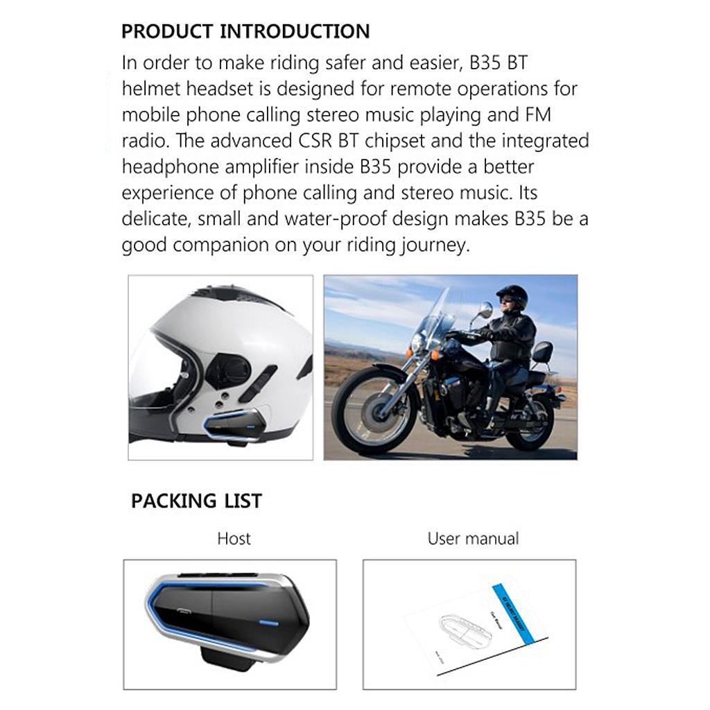 Bluetooth Motorcycle Headset