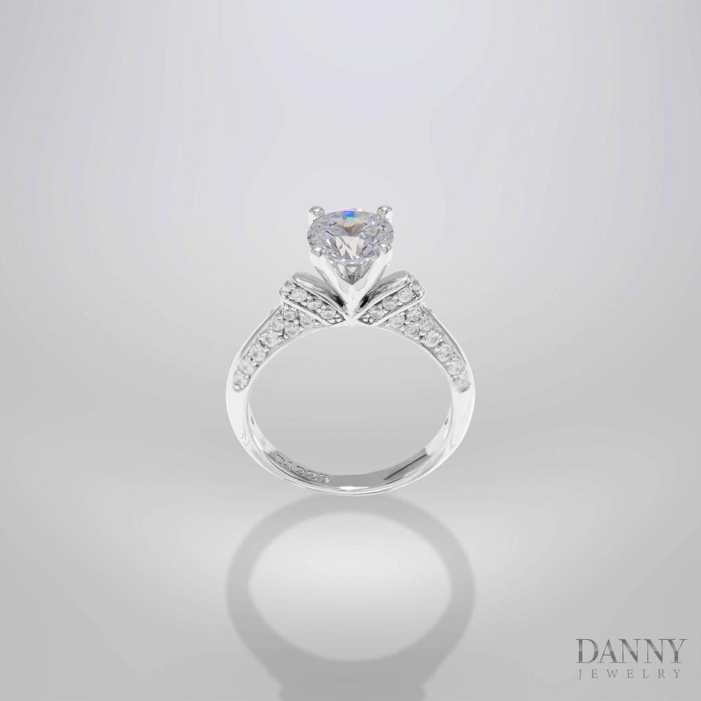 Nhẫn Nữ Danny Jewelry Bạc 925 Đá Chủ CZ Xi Rhodium SPLRA1032