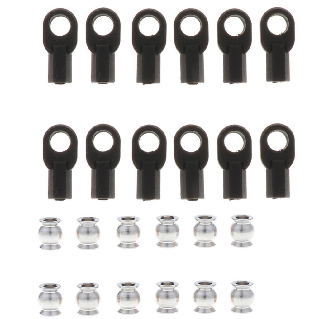 12 Pieces M3 5347 Ball Rod Ball Head Sleeve Buckle Parallel arm Carbon Rod