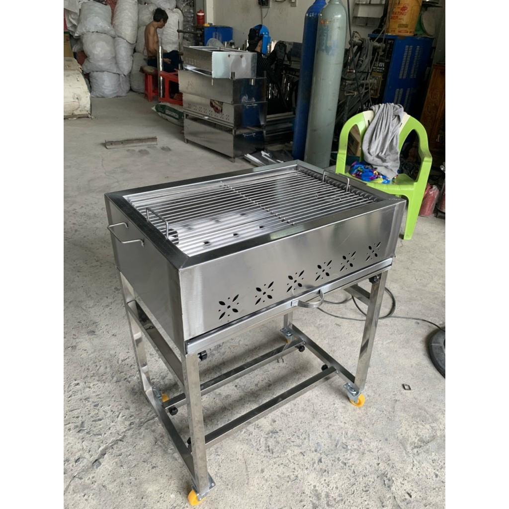 LÒ NƯỚNG THAN INOX NGOÀI TRỜI NHIỀU SIZE, BẾP NƯỚNG BBQ ĐỨNG NGOÀI TRỜI CÓ BÁNH XE