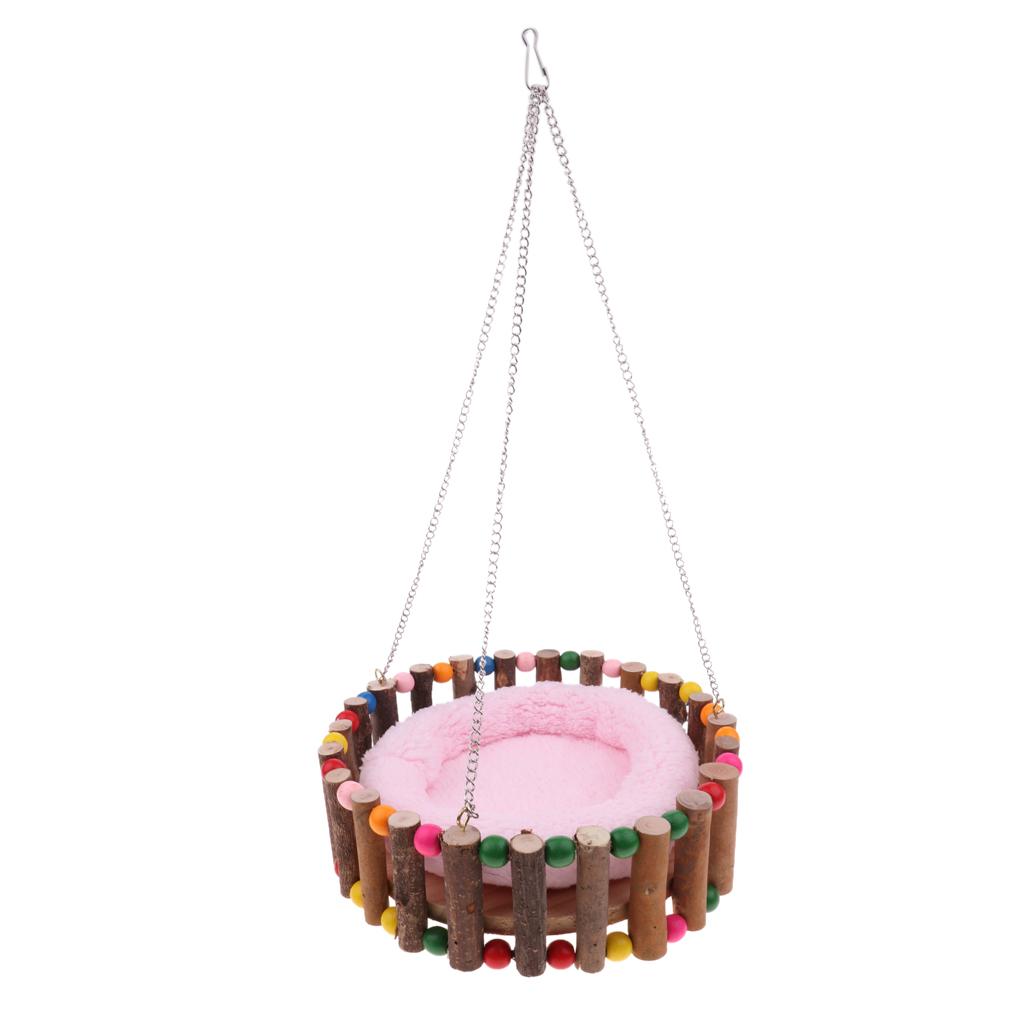 Hamster Squirrel Cage Hammock Hanging Nest Bed Small Animal Toy Random S