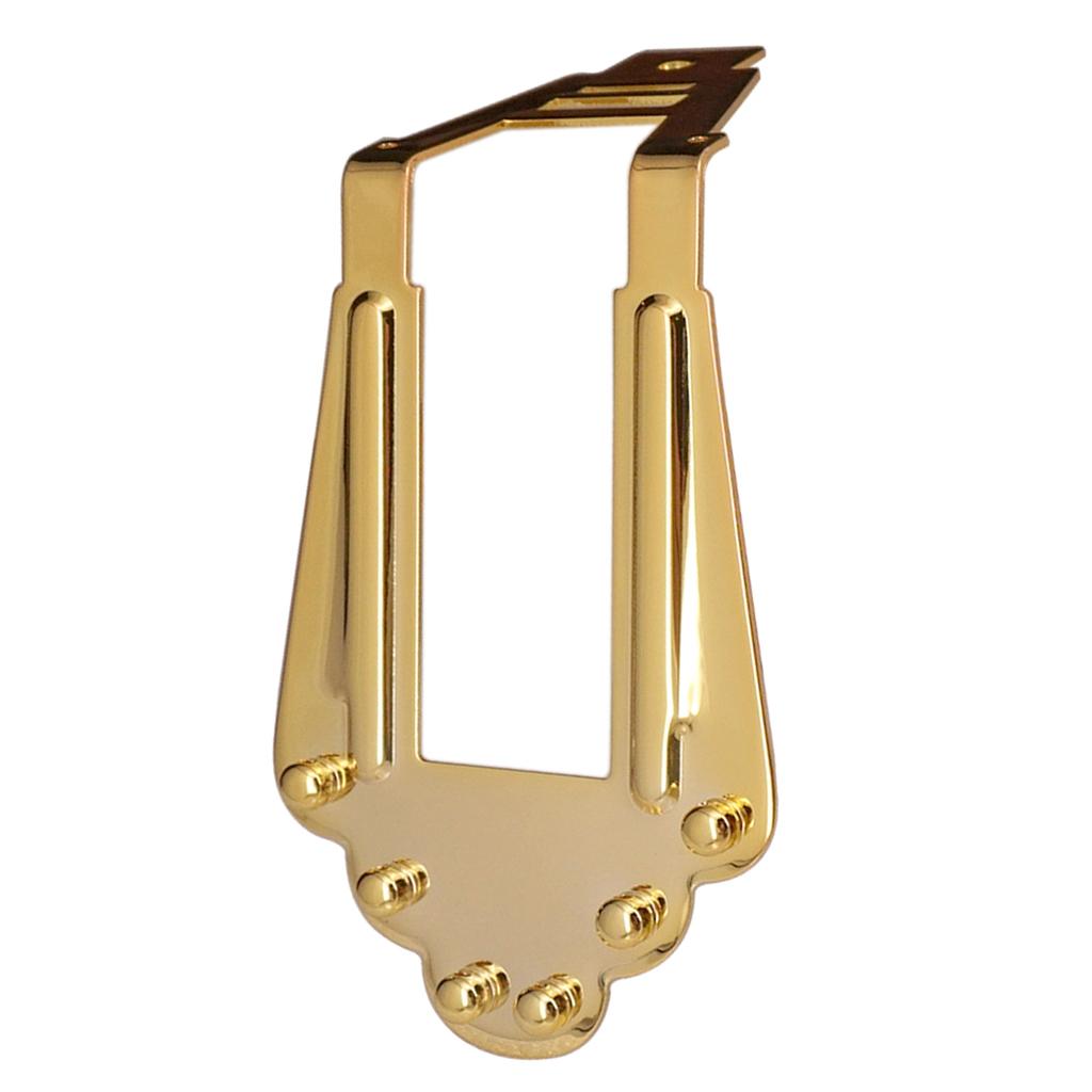 Electric Guitar Tailpiece Bridge for Jazz Archtop Guitar Instruments - Black