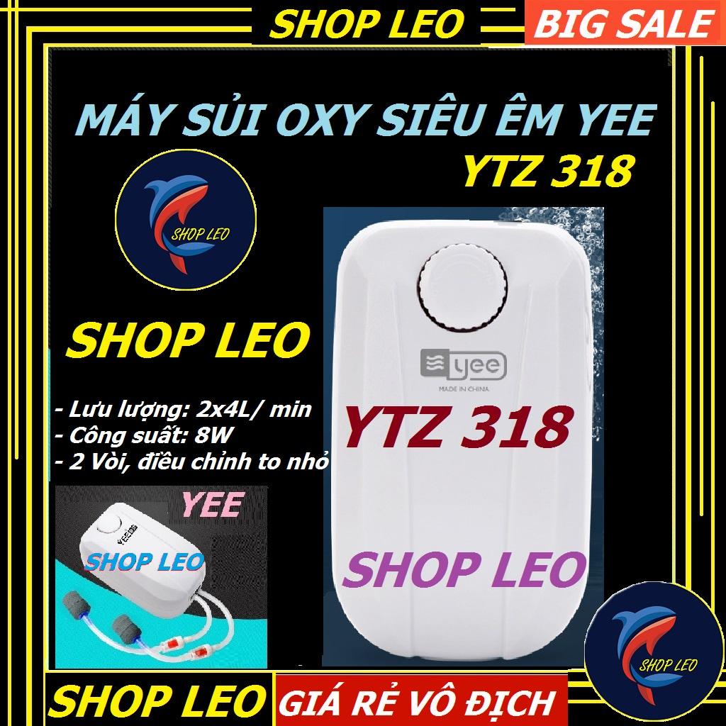 Máy sủi oxi 2 vòi YEE YTZ 318 (siêu êm) - 8W - phụ kiện thủy sinh - shopleo