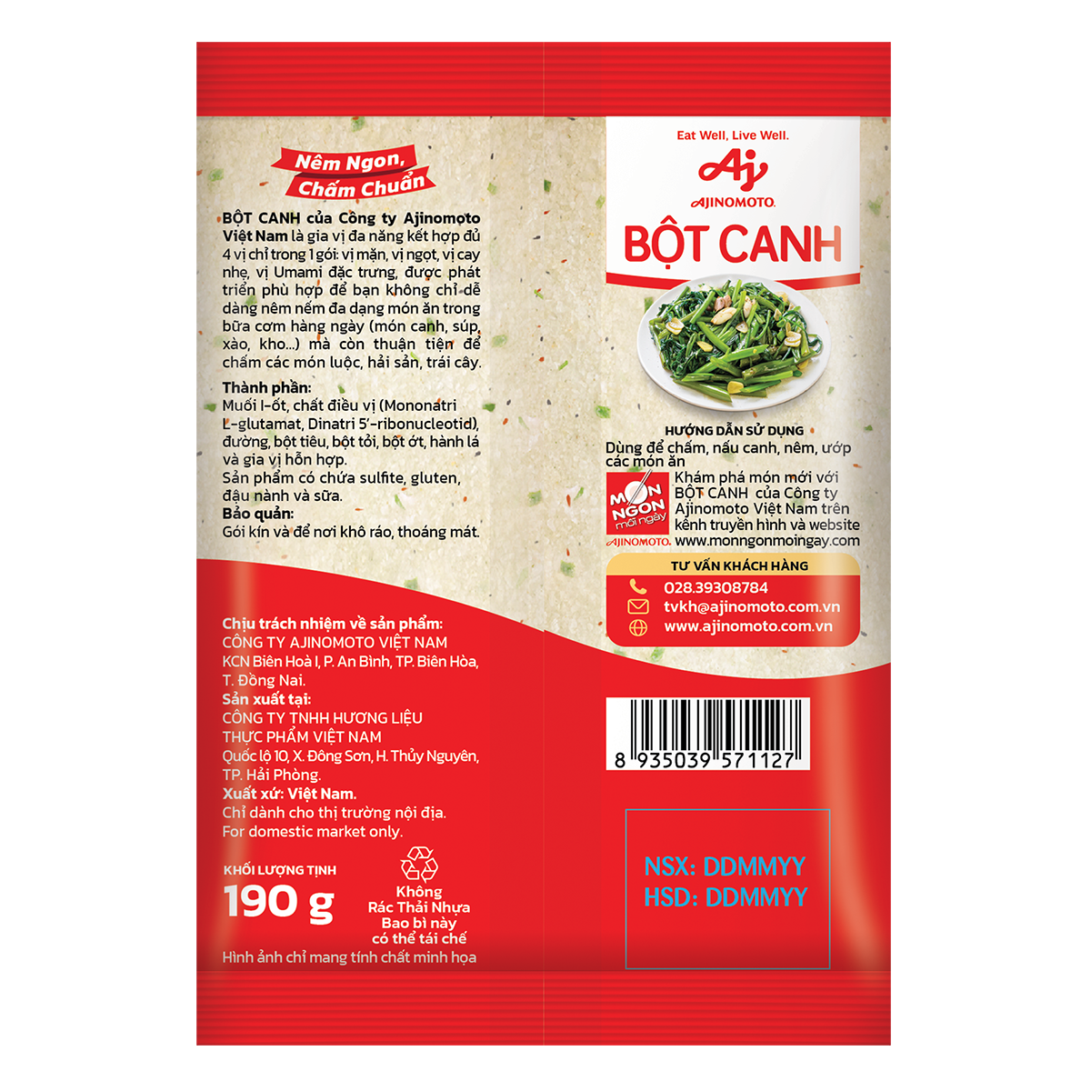 Bột Canh Ajinomoto 190g