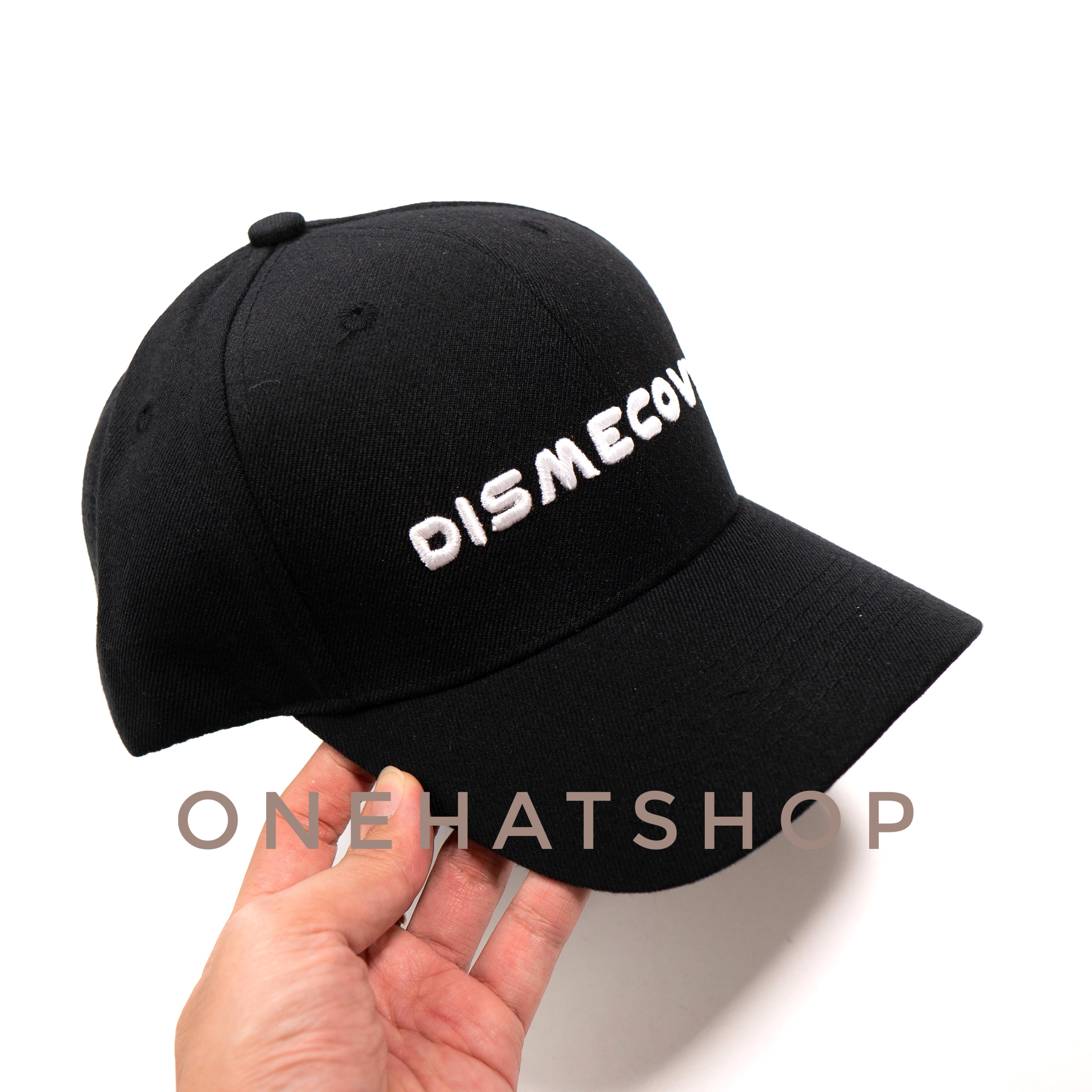 Nón lưỡi trai baseball cap logo Dismecovy quai khoá đen Brand One Hat